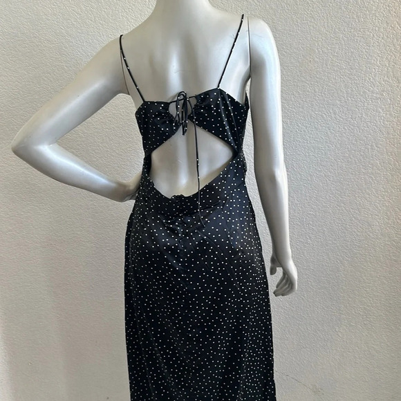 NWT Zara dotted Satin effect corset dress Size Large - Picture 8 of 9